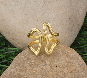 Anillo de Compromiso y Boda Vintage Hecho a Mano en Plata de Ley 925 Chapado en Oro con Engaste de Esmeralda para Mujer, Certificado de Lujo - Product Image 1