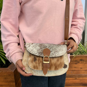 กระเป๋าสะพายคาดลำตัวหนังวัวสำหรับผู้หญิงคุณภาพสูงออกแบบได้ตามต้องการเทรนด์ใหม่ของแฟชั่นหนังแท้กระเป๋าสะพายไหล่ดีไซน์หรูหรา - Product Image 2