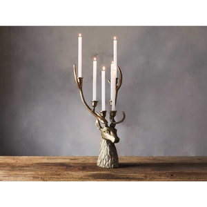 Bougeoir en aluminium Antler Art pour éclairage de Noël – Offre Spéciale Exposition de Mars – Support de bougie tendance pour chambre et bureaux - Product Image 3
