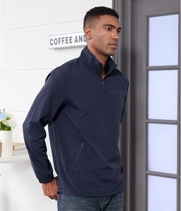 Veste coupe-vent légère et décontractée pour homme avec fermeture éclair quart de tour, idéale pour le golf, la randonnée et la course à pied, avec poche - Product Image 3