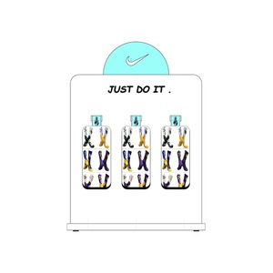 Expositor de Calcetines Horizontal en Forma de L de Metal Ligero para Mostrador con 3 Soportes para Tiendas de Abarrotes y Tiendas de Conveniencia - Product Image 4