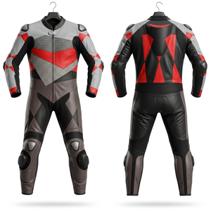 Traje de Motociclismo de Cuero de Alta Calidad con Protección CE, Traje de Motociclista Personalizado, Proveedor OEM ODM - Product Image 1