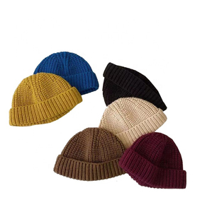 Wholesale Premium Rib Knit Classic Beanie Watch <b>Cap</b> Winter <b>Hat</b> OEM OEM Custom Heavy Ribbed Classic Beanie Vintage Fisherman - Product Image 6
