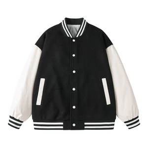 Wholesale Custom College Varsity Jacket for <b>Men</b> Fashion Streetwear Baseball Jacket with Logo Printing & Private Label Service - Product Image 3