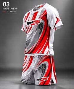 T-shirt sportif à manches courtes pour homme Warzone, imprimé par sublimation sur le devant, respirant, séchage rapide, tissu tricoté, coupe classique - Product Image 2