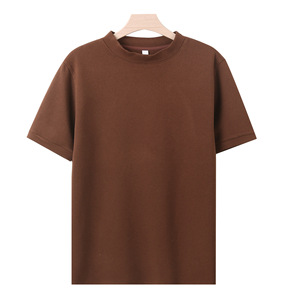 OEM Mens 280G Heavyweight German Fleece <b>T</b> <b>Shirt</b> Short Sleeve Warm Mid Neck Base Layer Autumn Winter Thick Casual Thermal <b>T</b> <b>Shirt</b> - Product Image 3