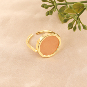 Natural Gemstone Moonstone Labradorite Chalcedony Sodalite <b>Statement</b> <b>Rings</b> 18k Gold Plated Brass Handmade Women Fashion Jewelry - Product Image 4