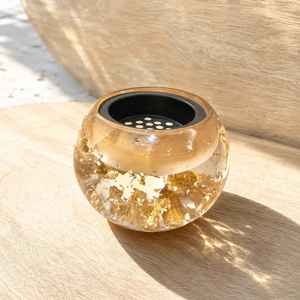 Brûleur d'encens en bois et résine fait main, diffuseur aromatique, utilisation toute saison, style unique, décoration, parfum d'intérieur, cadeau, Ramadan, Eid - Product Image 5