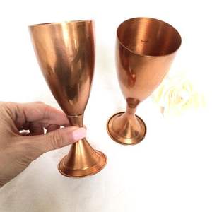 Copa de Vino, Copa de Champán de Lujo para Bar, Fiesta, Boda, Copa de Champán de Cobre y Acero Inoxidable - Product Image 6