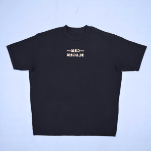 Premium Quality With Custom Logo 100% Cotton Black Manufactured With Front <b>Back</b> Embroidery Short Sleeves O-Neck For Men <b>T</b>-Shirt - Product Image 2