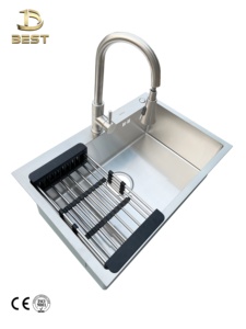 Fregadero de Cocina Rectangular Individual de Acero Inoxidable 304 de Alta Calidad, Hecho a Mano en Vietnam, Marca BEST, 5+ - Product Image 5