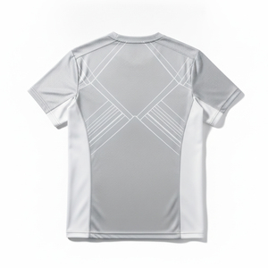 Camiseta Deportiva con Cuello en V y Logotipo Personalizado, Malla de Poliéster Transpirable, para Gimnasio y Entrenamiento, Pedido al por Mayor, Precio Económico, Suministro de Ropa Deportiva - Product Image 2