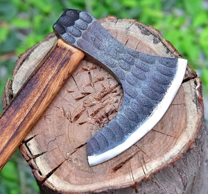 Custom Handmade Industrial Builder's Hatchet <b>Axe</b> Head Carbon Steel Blade 18 Inch Overall Length 3Lb Weight Wood Handle - Product Image 3