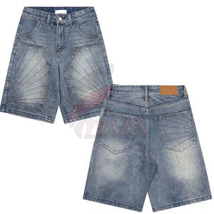 กางเกงยีนส์ขาสั้นผู้ชายสไตล์เดนิมขาดๆ แบบตรง ระบายอากาศได้ดี เหมาะสำหรับใส่ในฤดูร้อน คุณภาพสูง - Product Image 2