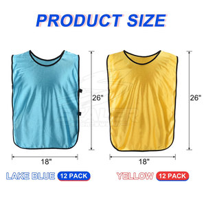 High Quality Lightweight Mesh Fabric Quick Dry 100% Polyester <b>Soccer</b> Training Bibs for Men Women Adults Suitable for Team Sports - Product Image 4