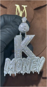 Collier avec pendentif personnalisé pour homme, argent sterling 925, style street rock hip hop, bijoux tendance avec lettres 3D, nom personnalisé - Product Image 6