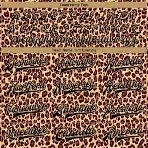 Men's Leopard Print Varsity <b>Jacket</b> Custom Name Number Sublimation Print Casual Autumn Wear Turn-down Collar Regular Fit - Product Image 4