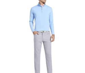 เสื้อฮู้ดผู้ชายแบบซิปครึ่งตัวสำหรับฤดูหนาว ขายส่ง พิมพ์ลายดิจิทัล โลโก้สั่งทำ ผ้าฟลีซ กันน้ำ ทรงโอเวอร์ไซส์ - Product Image 5