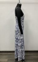 Robe midi à bretelles spaghetti à imprimé floral avec volants, robe tissée décontractée d'été