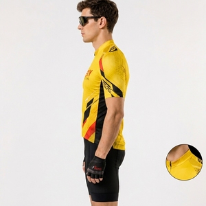 Maillot de cyclisme, vêtements de sport professionnels, maillot de cyclisme avec tissu en polyester qui évacue l'humidité pour les longues distances - Product Image 2