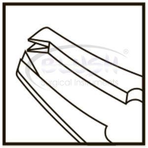 Castroviejo Suturing Forceps 1×2 0.12mm Curved Ophthalmic Corneal Microsurgical <b>Instrument</b> Titanium By Blush <b>Surgical</b> - Product Image 4