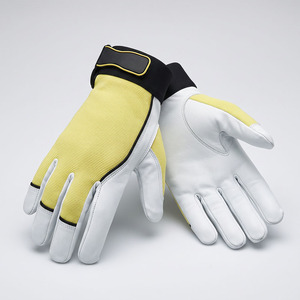 JNM SAFETY Heavy-Duty Cowhide Grain Leather Assembly <b>Gloves</b> Adjustable Wristband Safety <b>Gloves</b> Heat Resistant Anti-Static - Product Image 2