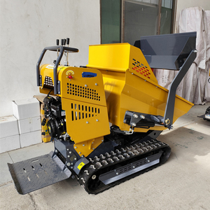 Self-Loading Diesel Hydraulic Crawler Loader Mini Dumper China 500kg 1000kg PLC Motor with Lift and Crane for Sale - Product Image 1