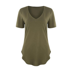 Camiseta de Mujer al por Mayor, con Logotipo Personalizado, Talla Grande, Suave, 100% Algodón - Product Image 5