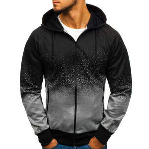 Wholesale Top Quality Sublimation Zipper Hoodies <b>Men</b> Custom Logo Zipper Hoodie <b>Men's</b> Clothing Zipper Sublimation Hoodies - Product Image 2