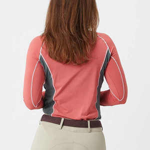 Camiseta de equitación para mujer de alta calidad, deportiva, con cremallera, capa base técnica, la mejor calidad, para jodhpurs y pantalones de equitación. - Product Image 5