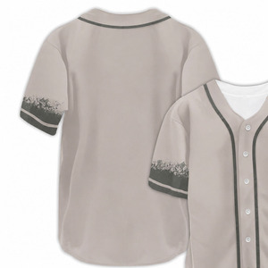 Maillot de baseball court respirant et à séchage rapide, couleur personnalisée, haute qualité, 100 % polyester, tenue d'équipe, en promotion, personnalisable, unisexe adulte - Product Image 2