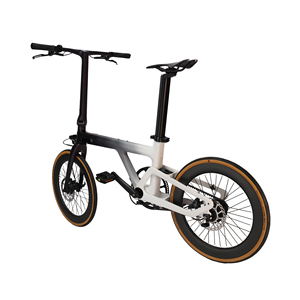 Fibra de carbono 13KG Marco ultraligero 20 pulgadas Manillar de una pieza Cables ocultos Diseño compacto Bicicleta plegable eléctrica OEM/ODM X6 - Product Image 5