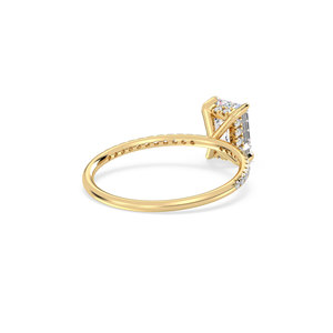 REYES <b>Emerald</b> Cut 1.15 Carat Moissanite Hidden Halo <b>Ring</b> in 925 Sterling <b>Silver</b> Anniversary Gift GRA Certified Fine Jewelry - Product Image 5