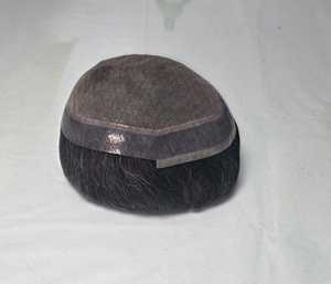 Premium Quality <b>Mens</b> Hair <b>Wig</b> Kinky Straight Remy Hair Toupee 100% Density Soft Loose Deep Wave - Product Image 3