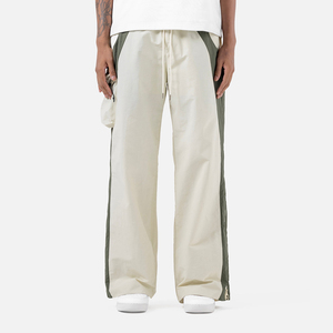 Wholesale <b>Men's</b> Track Pants Blank Oversized Wide Leg <b>Baggy</b> Nylon Sports Pants Custom Design Streetwear <b>Trousers</b> - Product Image 2