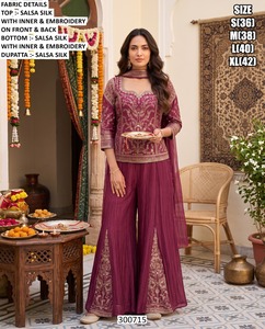 Salwar Kameez de seda verde menta con cuentas, largo hasta el suelo, corte holgado, tradicional para mujeres, India, Pakistán, boda 300718 - Product Image 6