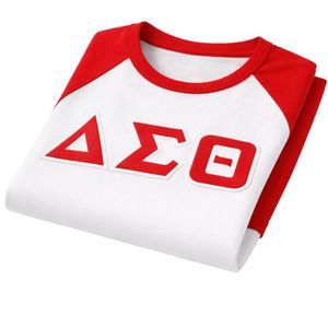 Maglietta Raglan Premium Delta Sigma Theta per Donne, Vestibilità Comoda, Alta Qualità, Abbigliamento Casual per Confraternite Greche - Product Image 6