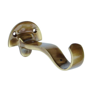 Custom Modern Solid Brass Curtain Bracket Heavy Duty Drapery <b>Rod</b> <b>Holder</b> Wall Mount Single Luxury Window Hardware Support - Product Image 4
