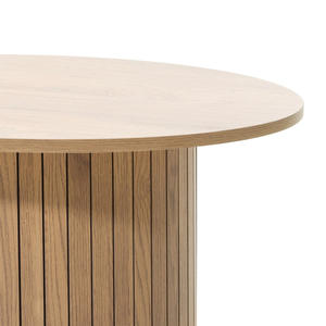 Mesa de Centro Moderna de Lujo, de Madera Maciza, con Base de Listones, Plegable, Fácil de Limpiar, Acabado en Roble Natural, para Comedor de Hotel - Product Image 3