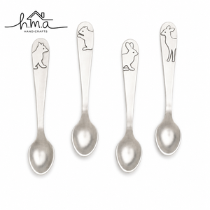 Gold Finish Brass Cutlery <b>Set</b> with White Mosaic Resin Handles Sleek Modern Design Including <b>Spoon</b> <b>Knife</b> <b>Fork</b> and Dessert <b>Spoon</b> - Product Image 5