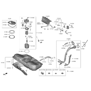 Pompes à carburant et unités de transmission neuves pour Elantra 94460F2050 - Product Image 2