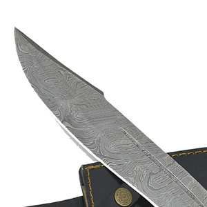 Handmade Damascus Steel Hunting <b>Knife</b> with <b>Bone</b> <b>Handle</b> Outdoor Adventure Camping Skinning Utility <b>Knife</b> Custom Gift - Product Image 2