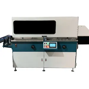 Gran oferta de China, máquina de serigrafía automática de alimentación Manual multicolor para botella de bebida redonda ovalada