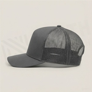 Unisex Mesh Trucker <b>Cap</b> Camouflage Pattern Adjustable <b>Flat</b> Brim 6-Panel Hat Spring <b>Summer</b> Casual Wear - Product Image 3