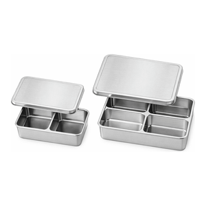 Juego de Bandejas Combinadas de Acero Inoxidable 304 con Tapa y 2, 4 o 6 Bandejas Interiores para Almacenamiento en Laboratorio - Product Image 3