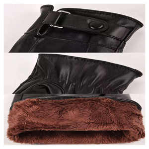 Gants d'hiver pour femmes, gants en cuir d'extérieur du Pakistan, gants thermiques de mode féminine de qualité supérieure, gants de conduite automobile. - Product Image 4