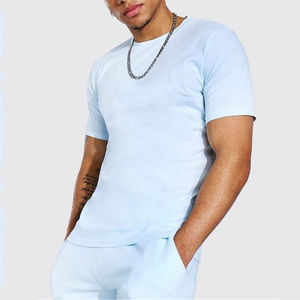 Men's <b>T</b>-<b>Shirt</b> And Shorts Set Multi Color Two Piece Crewneck Tee With Matching Shorts Casual Activewear Lounge Wear - Product Image 3