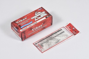 Juego de Dibujo Matemático de 4 Piezas con Transportador y Regla, Kit de Geometría Completo para Estudiantes, Disponible a Buen Precio, de Exportador Indio - Product Image 2