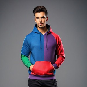 Sweat-shirts à capuche d'hiver en molleton de coton épais de haute qualité pour hommes, grandes tailles, coupe oversize, couleur unie, fournisseurs en gros du Bangladesh - Product Image 6