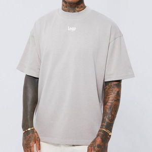 T-shirt pour homme, sport, personnalisé, gym, course à pied, fitness, grande taille, t-shirt en coton, imprimé, 230g, t-shirt surdimensionné, vente en gros - Product Image 1